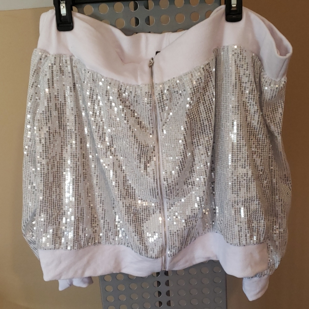NWT Plus Size Off Shoulder Sequin Jacket